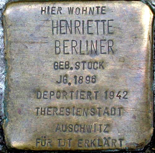  Henriette Berliner, geb. Stock 